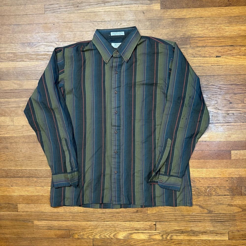 Vintage Striped Button Up Shirt
